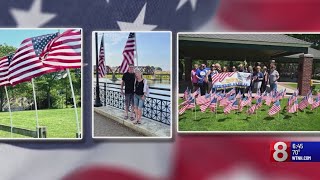 Wednesdays Warrior DerbyShelton Rotary Club dedicates Flags for Heroes [upl. by Abner372]