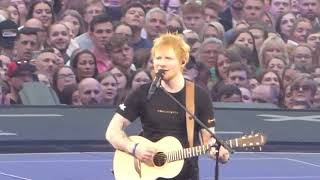 Ed Sheeran The A Team Live Manchester Etihad Stadium 110622 [upl. by Rihsab]