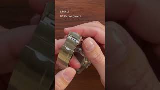 How To Open the Clasp of Your Rolex [upl. by Bussey]