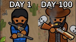 RimWorld 100 Days In The Wild West [upl. by Idnahk]