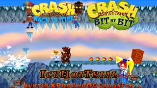 Crash Bandicoot  Back In Time Fan Game Bit By Bit Icy Hot Trial By OGCrashFanampHunterXpro3000 [upl. by Nwahsar]