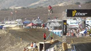 Pala MX National 450cc Moto 2  10 September 2011  Lap one [upl. by Jaquenette]