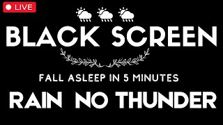 Rain Sounds for Sleeping with BLACK SCREEN  Beat Insomnia Relax Study [upl. by Hsiekal]