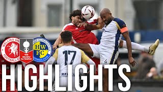 FA TROPHY HIGHLIGHTS  Welling United 1 Havant amp Waterlooville 2 [upl. by Ezar]