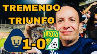 TREMENDO💥TRIUNFO✅  COLOR PUMAS 1 LEON 0  REACCION [upl. by Sldney]