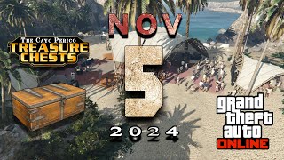 Cayo Treasure Chest Locations November 5th GTA Online [upl. by Blanchette]