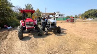 tractors power test loaded trolley Mahindra Arjun Novo Eicher Sonalika John Deere Mahindra [upl. by Niowtna]