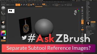 AskZBrush “How can I load reference images into ZBrush as a separate subtools” [upl. by Jaqitsch527]