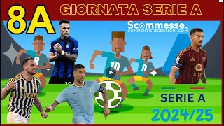 ⚽Pronostici 8 giornata di Serie A del 192021 ottobre 2024 🏆 scommessesportive seriea [upl. by Peer154]