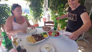 Greece Zante Food Review at a Farm to Table Taverna food travel review greece adventure zante [upl. by Auhsoj234]