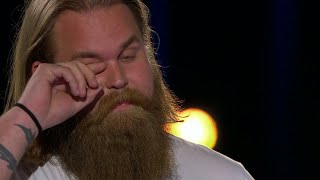 Christoffer Kläfford i tårar under beskedet i Idol 2017  Idol Sverige TV4 [upl. by Adnocahs290]