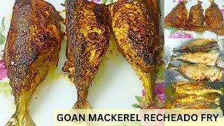 Goan Mackerel Recheado Fry  Bangda Recheado Fry mackerelfry [upl. by Ylra]