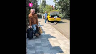 Taxi Driver Demands Tip from Elderly Passenger shorts [upl. by Ahsimed876]