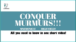 Heart Murmurs Review   Mnemonics And Proven Ways To Memorize for your exams [upl. by Aivatco]