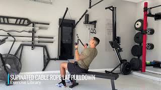 Supinated Cable Rope Lat Pulldown [upl. by Akirderf947]