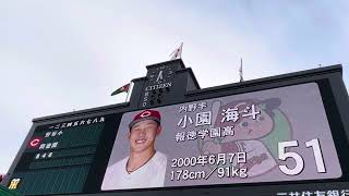 【菊池選手ｽﾀﾒﾝ】広島東洋カープ ✨スタメン発表 先発 アドゥワ誠 投手 24410🆚 阪神タイガース 🏟️阪神甲子園球場 [upl. by Eirek]