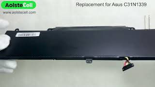 Replacement battery for Asus C31N1339 113V 50Wh 3 cells [upl. by Nett]