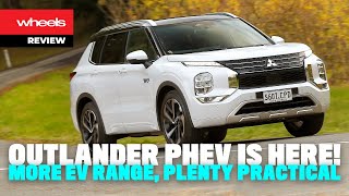 2023 Mitsubishi Outlander PHEV review  Wheels Australia [upl. by Notlrak]