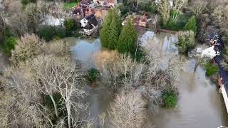 River Thames at Pangbourne amp River Kennet at Theale burst banks 2024 [upl. by Jonny]