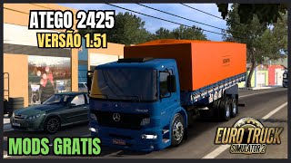 DOWNLOAD MERCEDES BENS ATEGO 2426  MODS ETS2 151 GRATIS [upl. by Roxy]