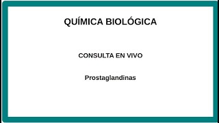 Prostaglandinas [upl. by Oballa6]