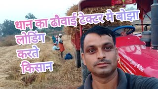 Dhan ki Dawai । Dhan ka bojha tractor per load karna। Bahut hi Sundar dhan ka Dawai । Dhan ka loding [upl. by Jefferson214]