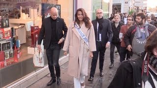 Vaimalama Chaves 2019 Miss France at Fun Radio station in Paris [upl. by Dinesh]