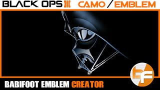 Black Ops 3 Emblem Tutorial 041  Darth Vader Babifoot [upl. by Nazus553]