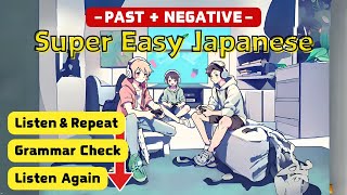 we DID NOT study📖  Listen amp Repeat  Grammar＋Example sentence 【Super Easy Japanese】learnjapanese [upl. by Assirialc539]