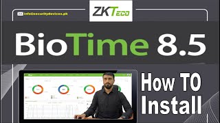 ZKteco Bio Time 85 Installation how to Guide Urdu Tutorial [upl. by Acila]