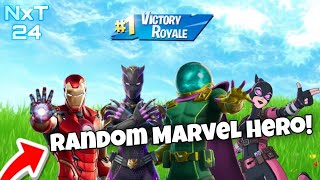 Random Marvel Superhero Fortnite Challenge Nextober Takeover Episode 2 [upl. by Essej592]