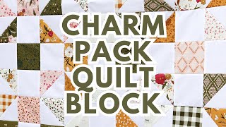 Free Shoo Fly Quilt Block Pattern Using 5quot Squares [upl. by Aizatsana339]