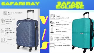 Safari Trolley Bags ⚡ Safari Eclipse VS Safari Ray ⚡ Check in bags ⚡ checkin trolley bag ⚡ luggage [upl. by Hare]