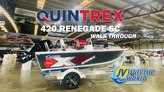 Quintrex 420 Renegade SC  Walk Through [upl. by Zuzana]