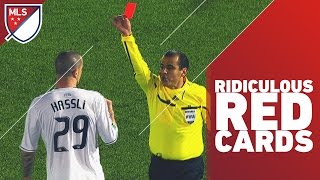 Most Ridiculous Red Cards in MLS [upl. by Airotal]