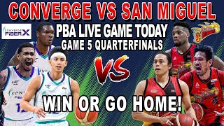 SAN MIGUEL vs CONVERGE Game 5 Quarterfinals  PBA Live Full Game Today  October 6 2024  2k24 [upl. by Ordway]