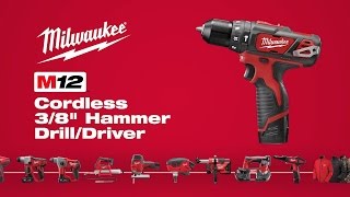 Milwaukee® M12™ 38quot Hammer Drill Driver 240822 [upl. by So188]