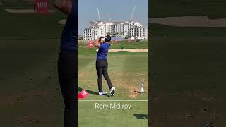 Rory McIlroy golf swing at Abu Dhabi HSBC championship 2024 rorymcilroy golf golfswing golfer [upl. by Edyak840]