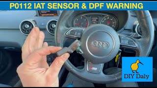 Audi A1 P0112 Intake air temp sensor fault amp DPF warning light on dash [upl. by Dorey]