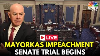 Mayorkas Impeachment LIVE US Senate Begins DHS Secretary Mayorkas Impeachment  House GOP  IN18L [upl. by Ahtelra]