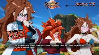 NEW SSJ4 Gogeta amp Android 21Lab Coat Special Team Quotes Dragon Ball FighterZ [upl. by Gathers671]