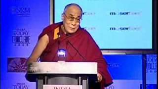 Dalai lama Speech Part1  India Today Conclave 2009 [upl. by Nnawaj]