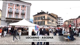 Locarno Festa dei Popoli 2024  Paseo en barco hasta Ascona  Canton Ticino Suiza [upl. by Ittap]