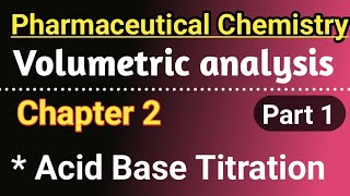 Volumetric analysis in hindi  Pharmaceutical chemistry chapter 2nd in hindi [upl. by Wilton]