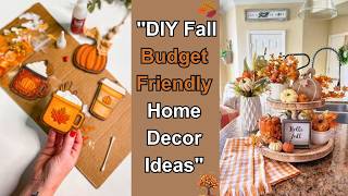 Fall BudgetFriendly Home Decor Ideas  Easy DIY Decor Ideas [upl. by Emad]