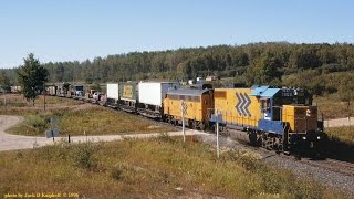 Mixed train north on the ONR ONT 9181996 [upl. by Budworth]