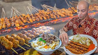 INDONESIAN NIGHT STREET FOOD MARKET  Indonesian street food tour in Tangerang Indonesia [upl. by Tessil426]