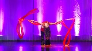 CARMELINA  ABANICOS amp RIBBONS  Danza Arabe Perú 2013 Bellydance [upl. by Aserret]