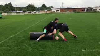 Rugby training drill to help with the breakdown sausage drill [upl. by Yeliw251]