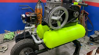 Compresor de aire Construido con Chatarra  Making air compressor [upl. by Yak]